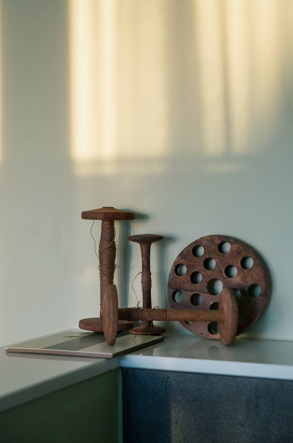 Bathroom in old flax farm