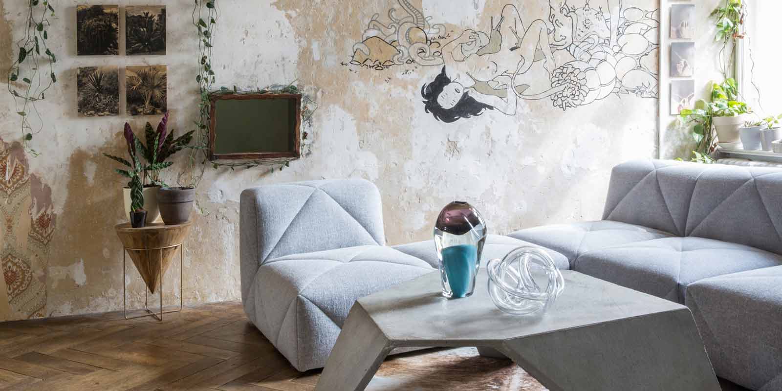 Living Room Neukölln, Wohnzimmer, Interior Design, Interieur, Couch, Sofa, Wohnzimmertisch, Designermöbel