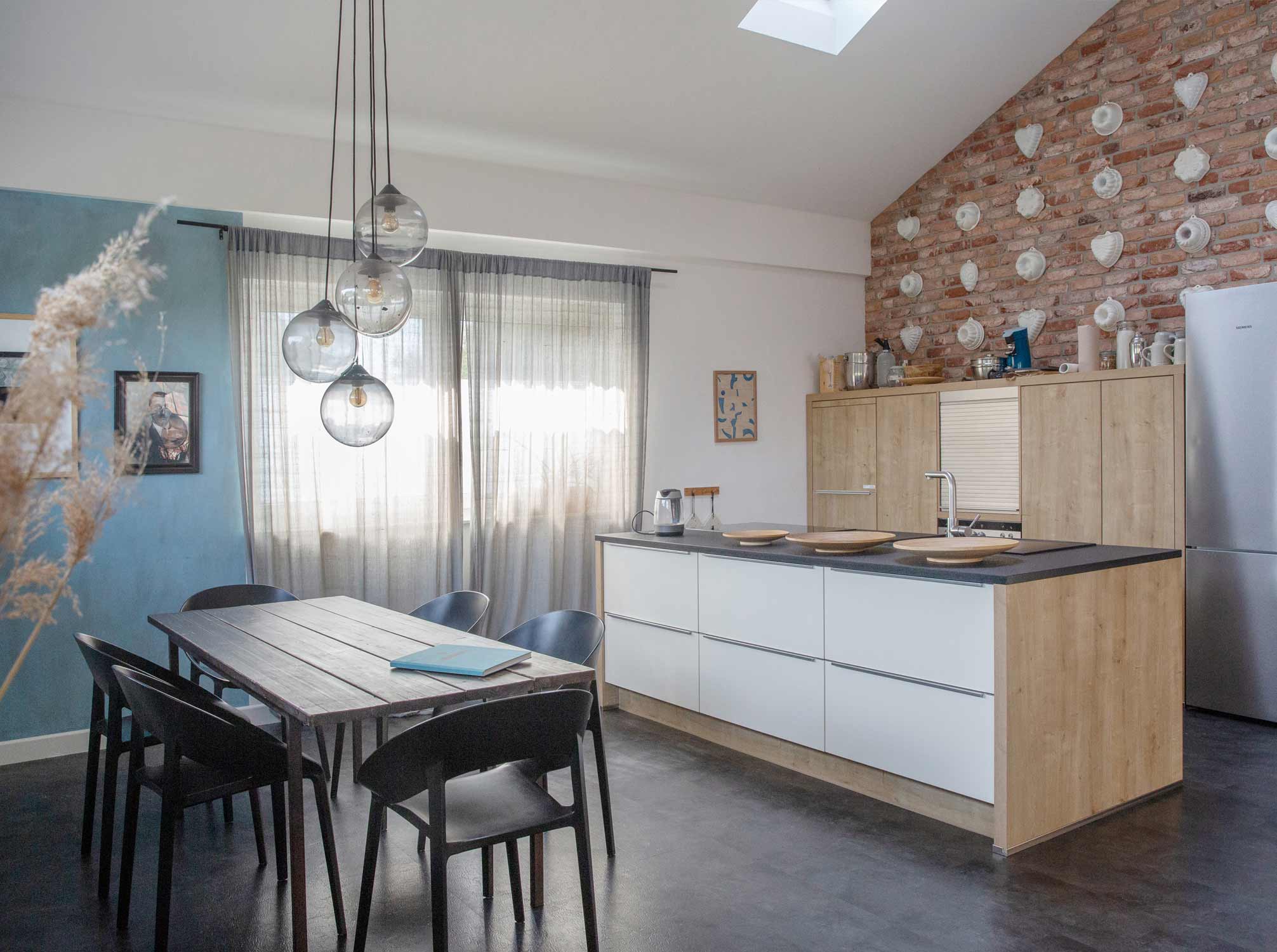 Farm Kitchen, Interieur, Interior Design, Ausstattung, Living, Wohnen, blue colors, Style, farm apartment, cozy home