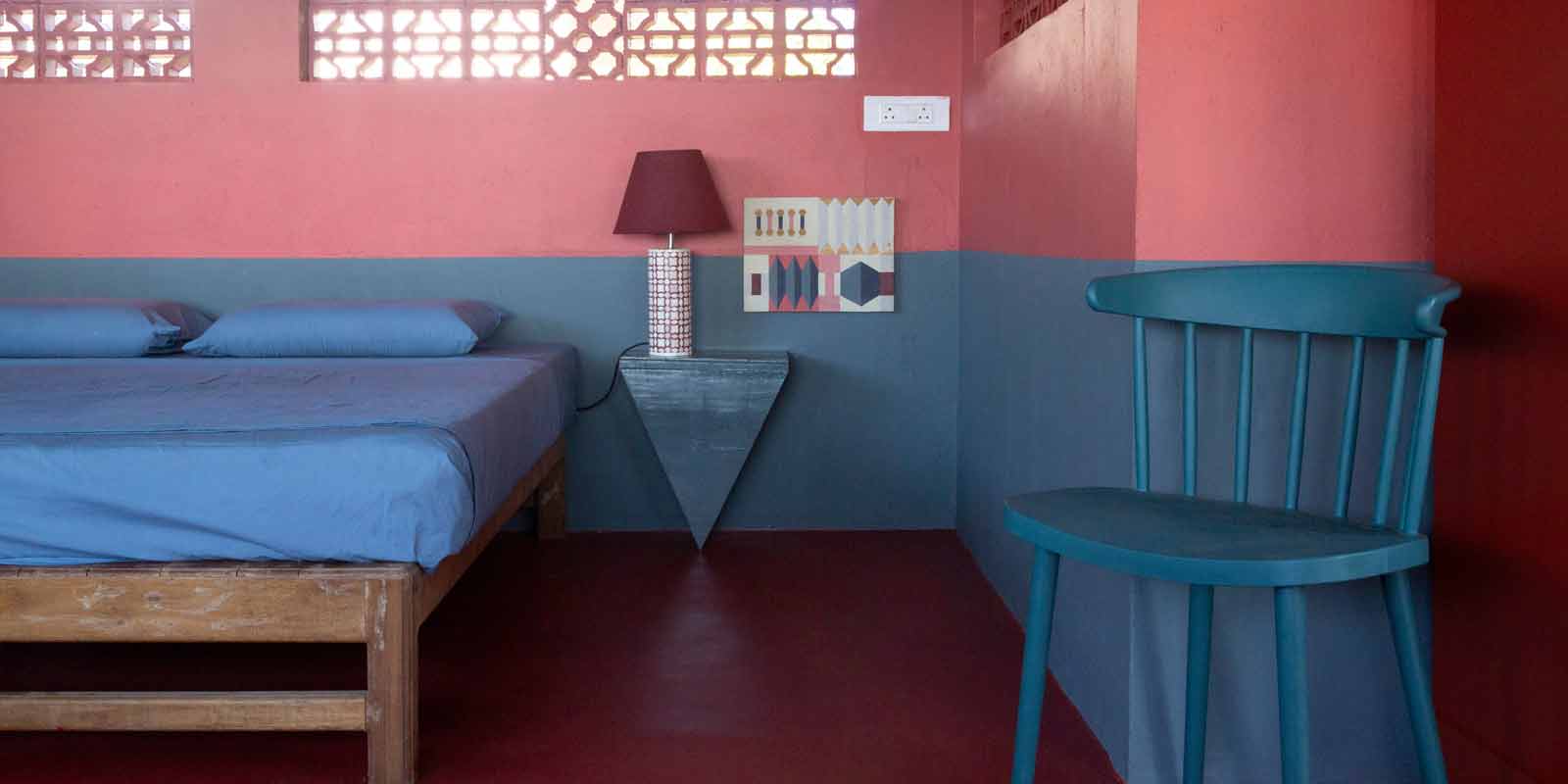 Cliff House India, colors, cozy home, Interior Design, Living, Interieur, Ausstattung, Style, Pop Colors, Strong Colors, Starke Farben, terrace, Terrasse