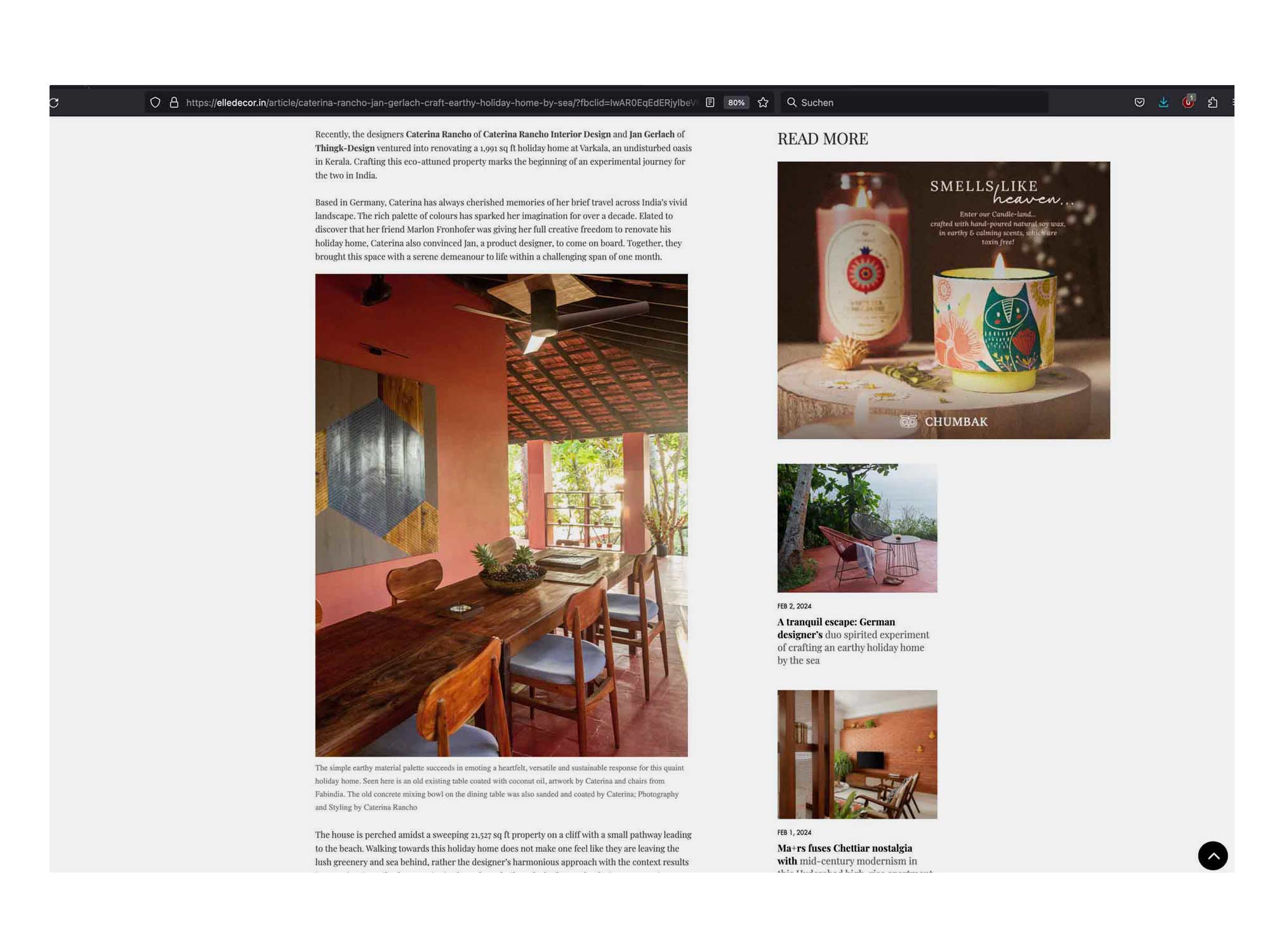 Elle Decoration Caterina Rancho